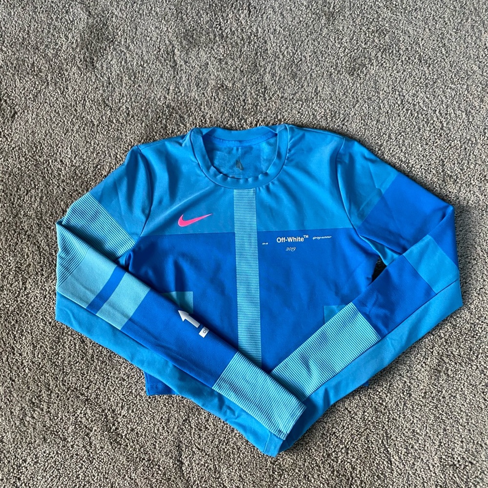 Nike off white crop top